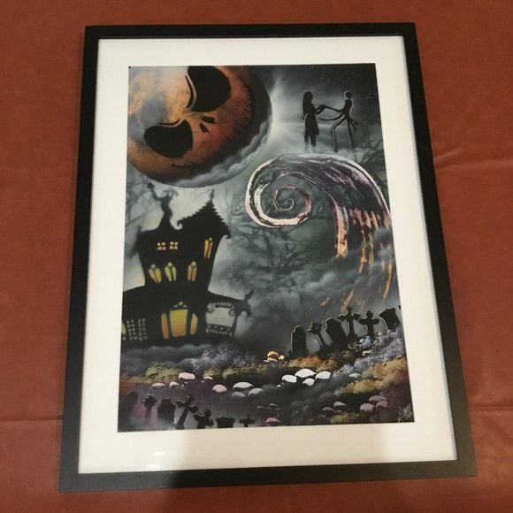 Disney Other - Nightmare Before Christmas Framed Art New